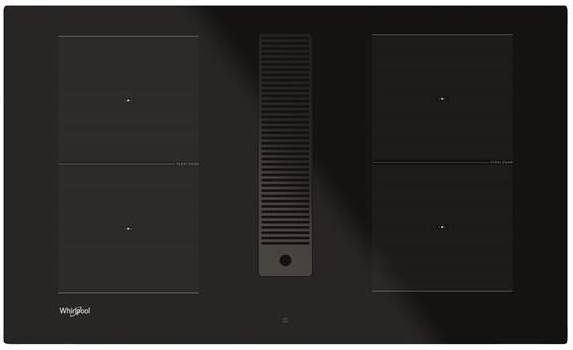 Varná doska WHIRLPOOL, indukčná, s odsávačom, šírka 83 cm, čierna