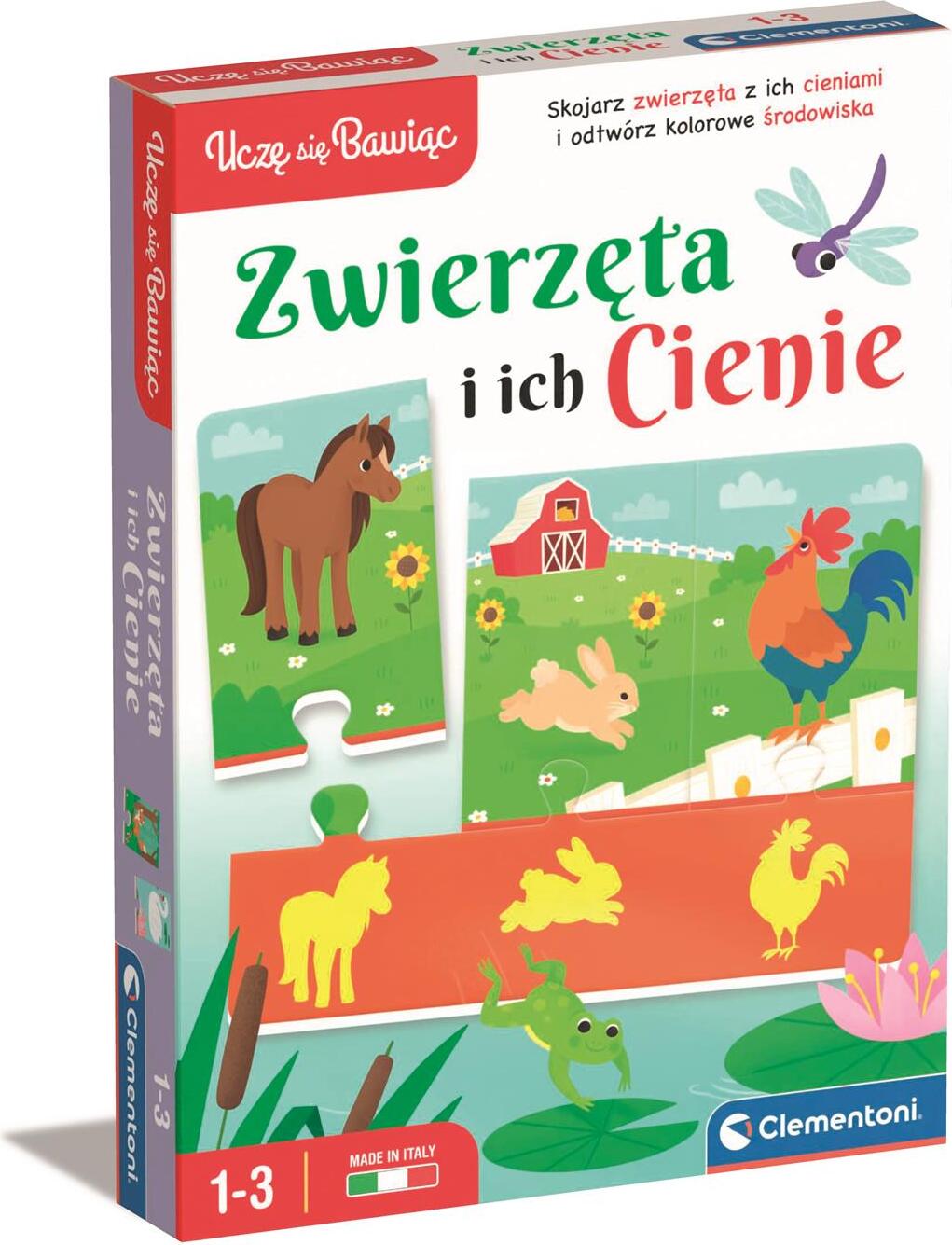 Clementoni Ich lerne spielerisch. Tiere und ihre Schatten