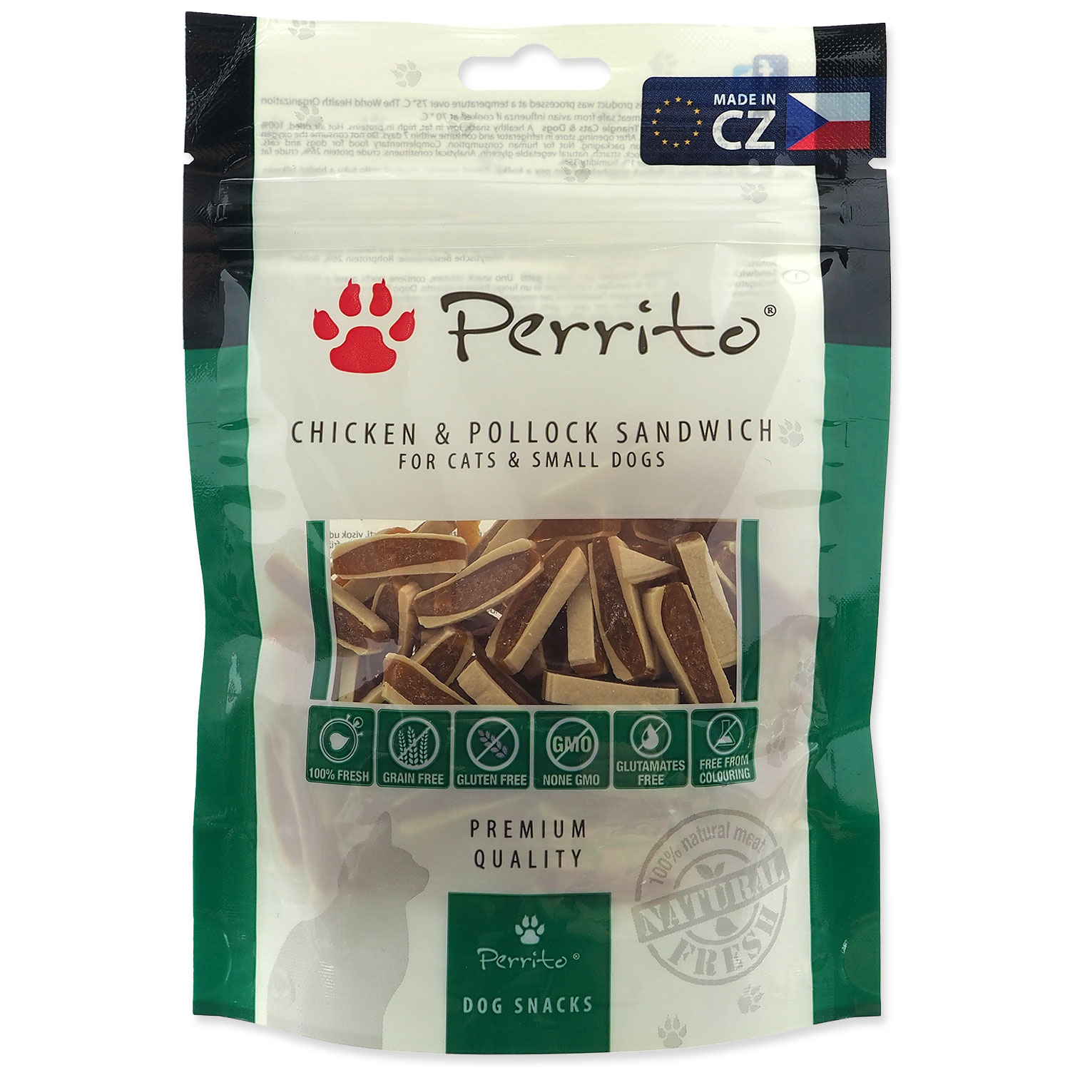 Perrito Snacks Perrito Chicken&Pollock Sandwich (small) 54435