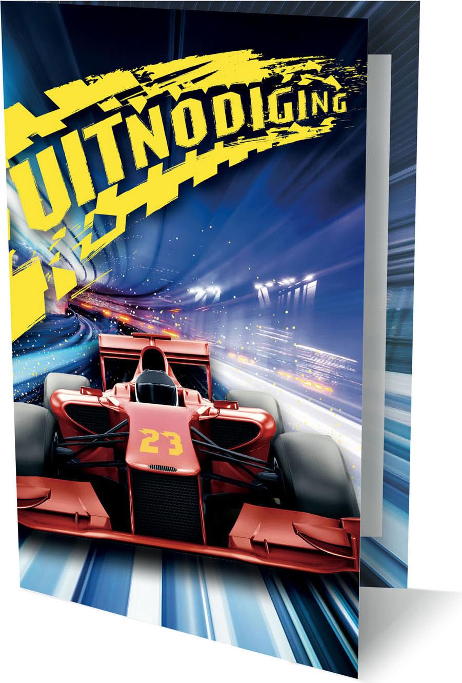 Interstat - Einladungen Race Car | Ein 6 -Set x 1 Stück