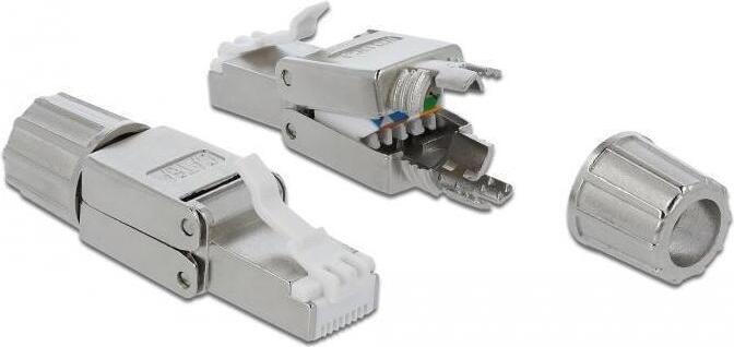 DELOCK RJ45 Stecker Cat.6A STP werkzeugfrei 86477