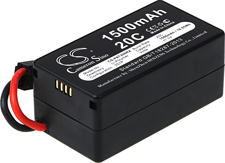 TECHTEK Akku Kompatibel mit [Parrot] AR.Drone 1.0, AR.Drone 2.0, AR.Drone 2.0 HD Ersetzt