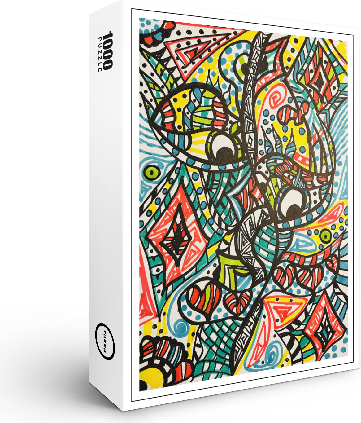 raxxa Premium-Puzzle "Mirada de color", 1000 Teile 1-14270-17461-324