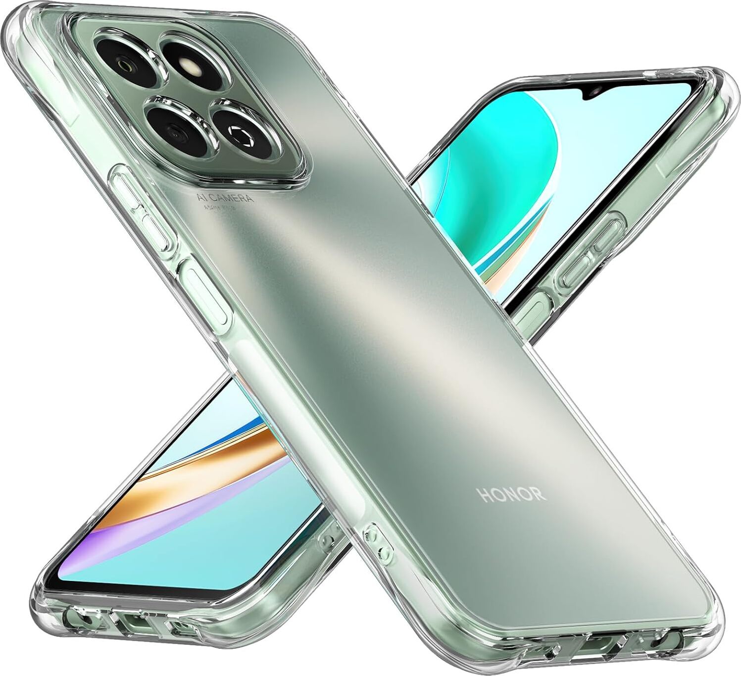 Hlle fr Honor X6b Weich Transparent Handyhlle mit