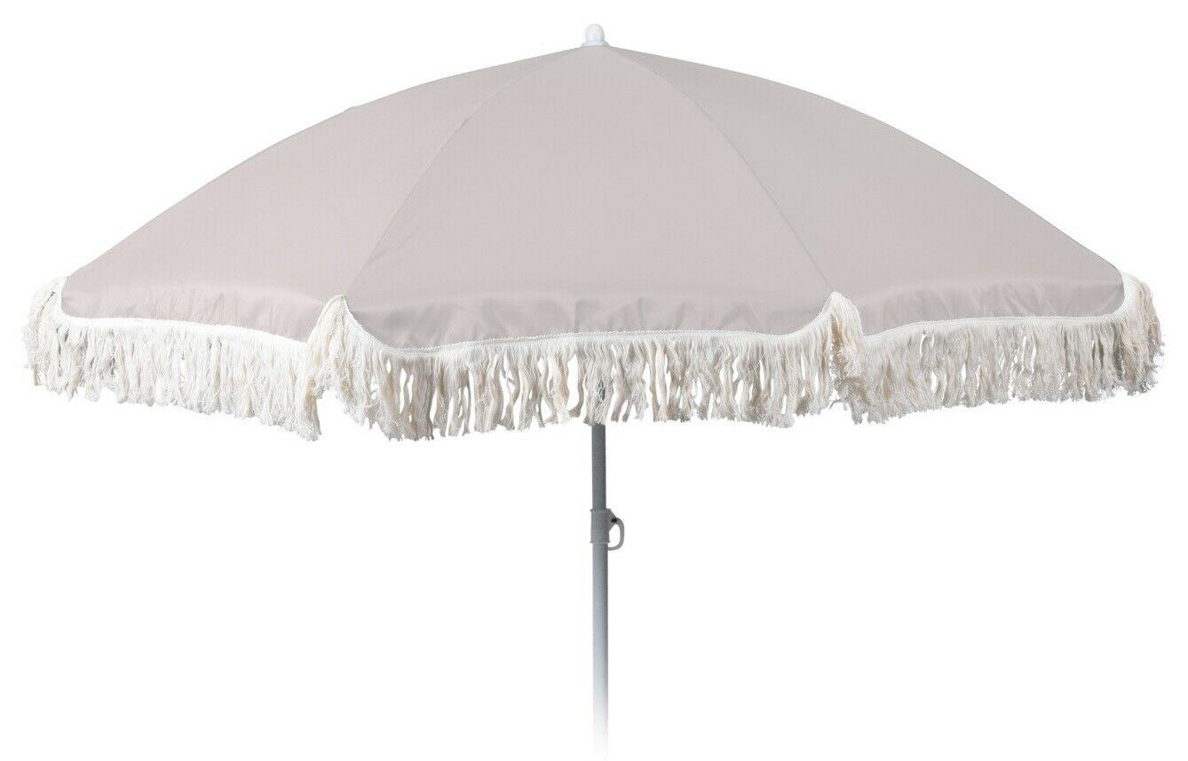 Sonnenschirm 100% POLYESTER Strandschirm Schirm mit Knickgelenk Rund Ø 160cm 