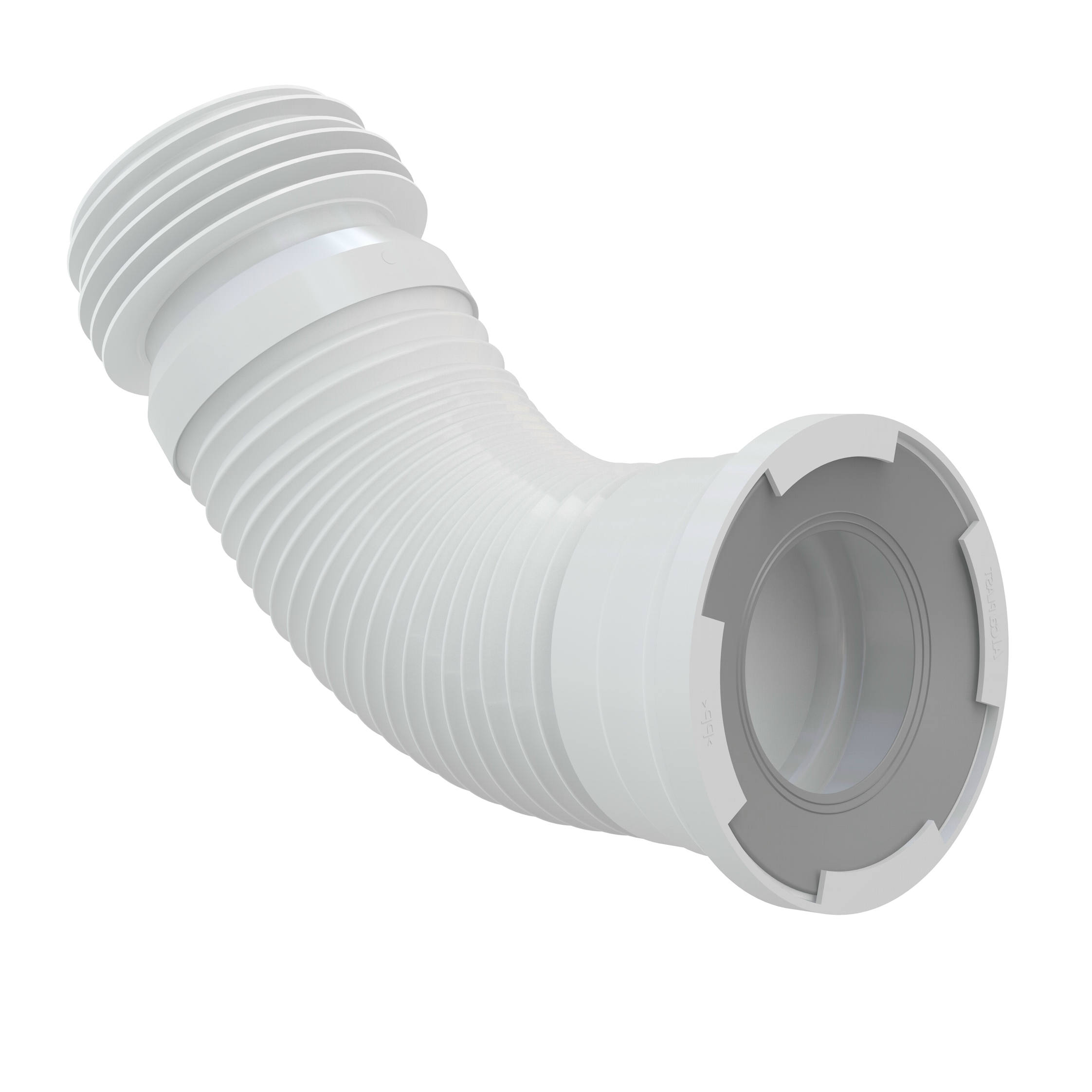WC Flex Anschlußstutzen Abfluss Rohr Anschluss flexibel 230-530mm weiß 