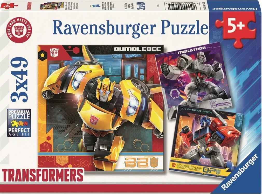 Ravensburger Spielverlag RAVENSBURGER Puzzle Transformers 3x49 dks