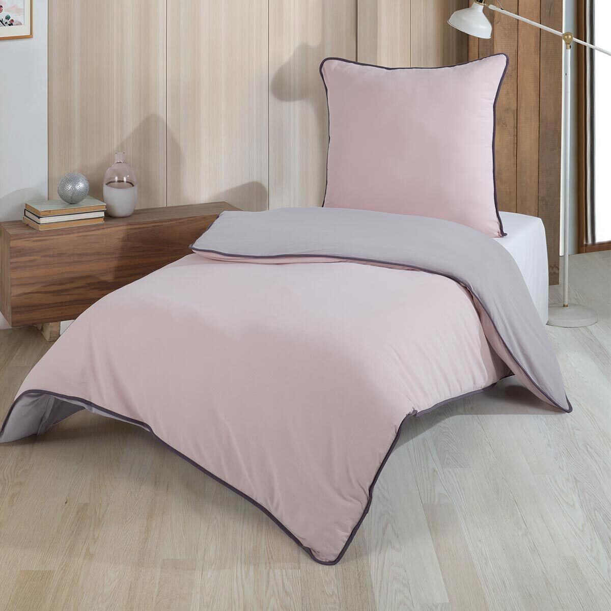 Traumschlaf Bettwäsche Demeter rose 135x200 cm + 80x80 cm