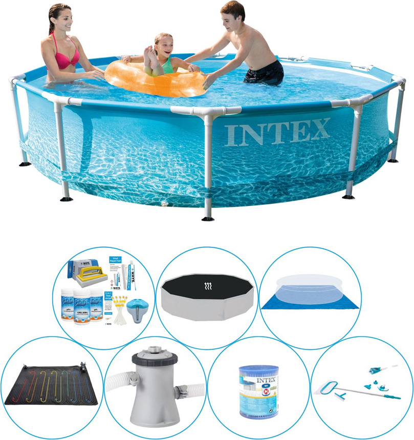 Intex Kovový rám Strandseite 305x76 cm - Súprava bazénov All in 1