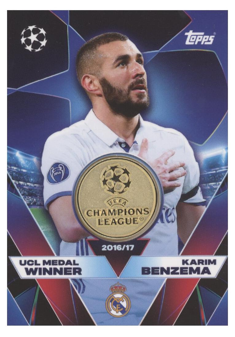 Topps UCLW-KB – Karim Benzema – UCL-Medaillengewinner-Relikt – 2025/2026