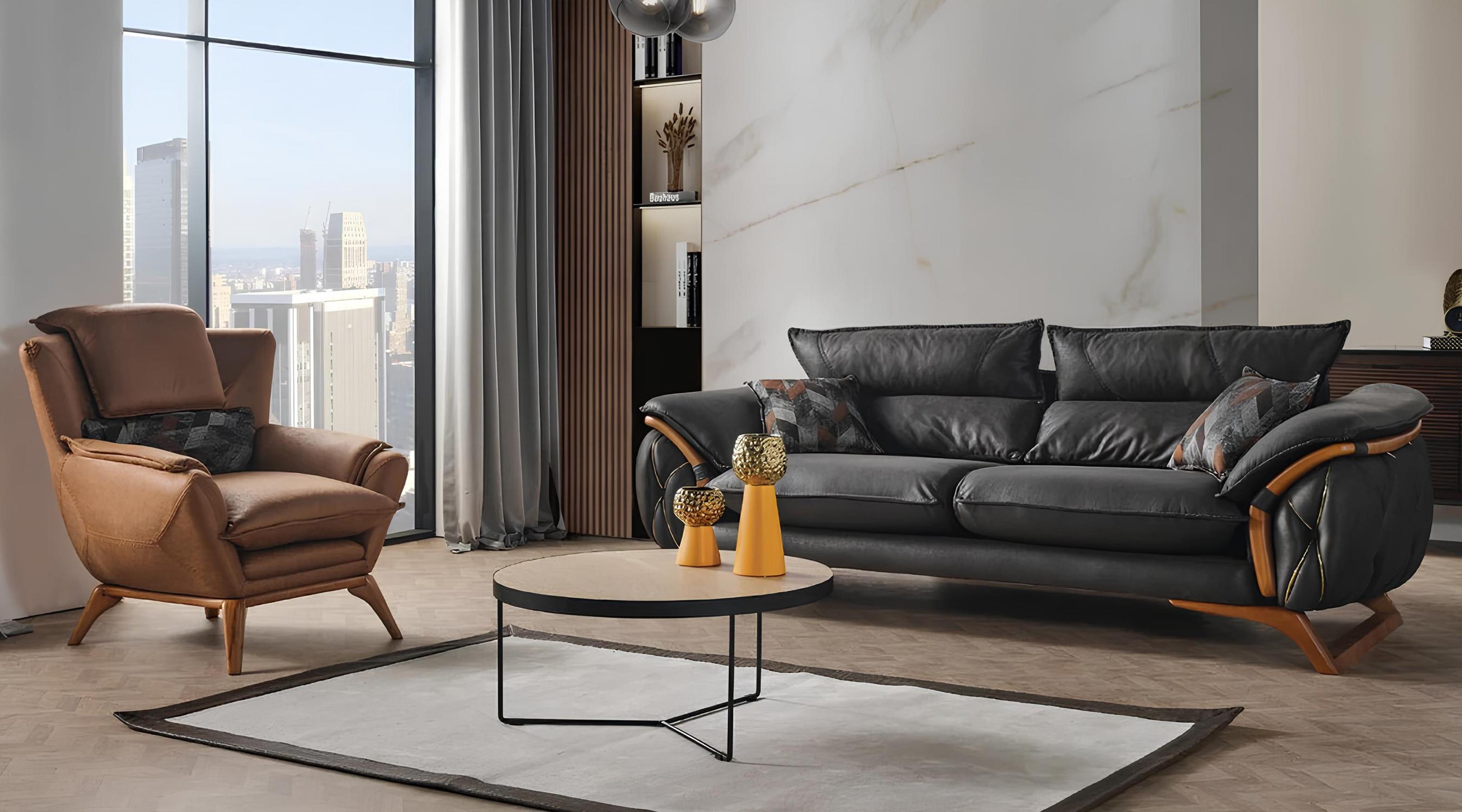 AEA Polstermöbel Sofagarnitur Sofalandschaft Couchmöbel Sofa Wohnzimmer Couch 3+1