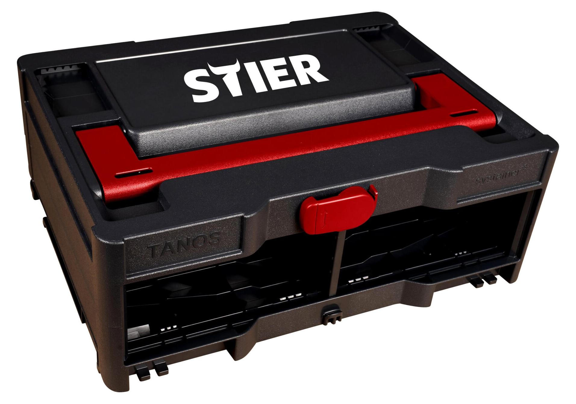 STIER Systainer³ Rack, schwarz, 296 x 396 x 154mm, kompatibel mit 2x Systainer S 907580