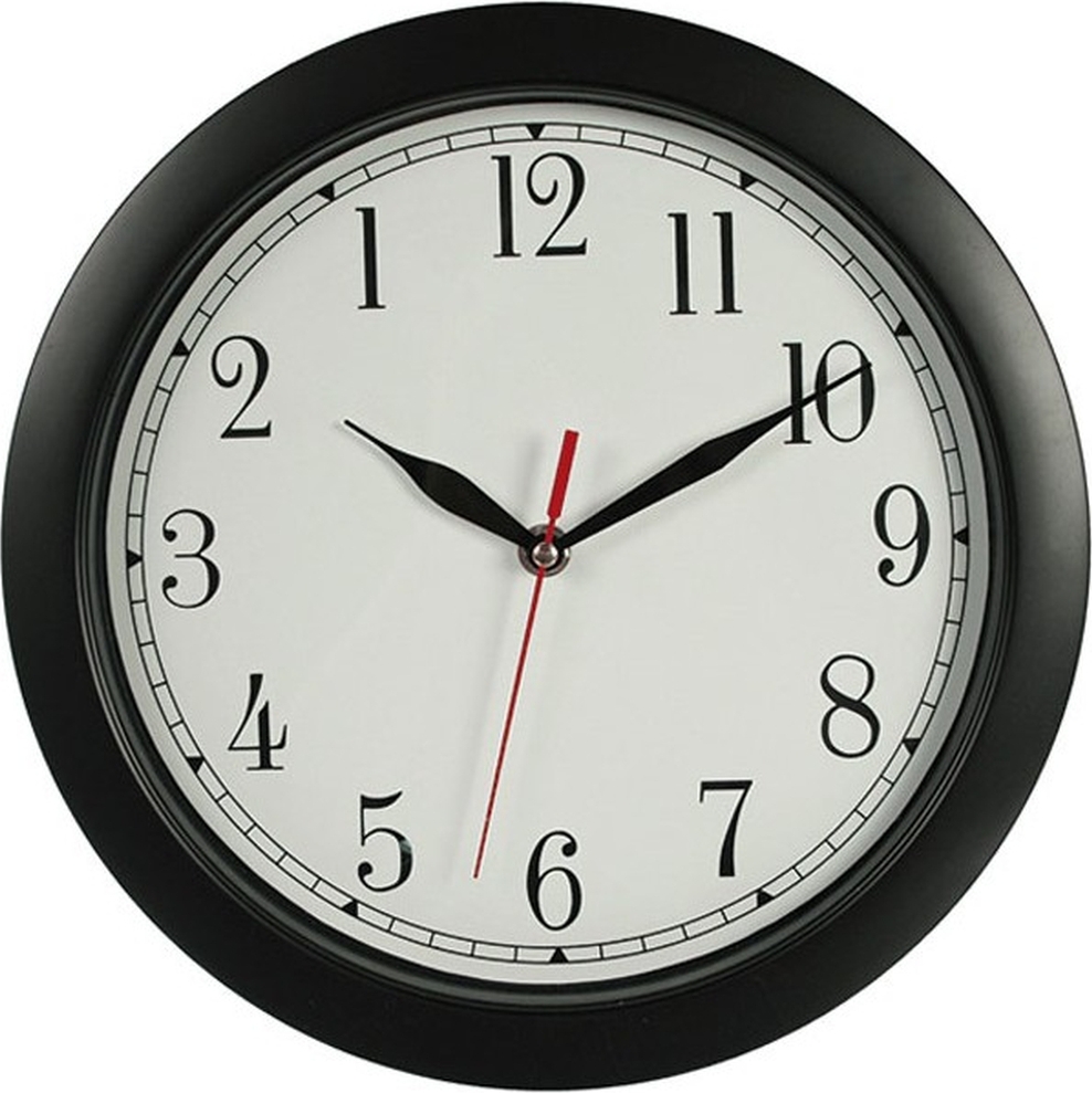 Out of the Blue Wanduhr - invertiert - Dia 29 cm - schwarz/weis 10428985-0-0