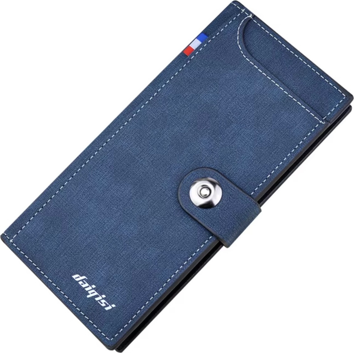 Herren Geldbörse Daiqisi Carlo - Stilvolle blaue Geldbörse für Männer KP35544