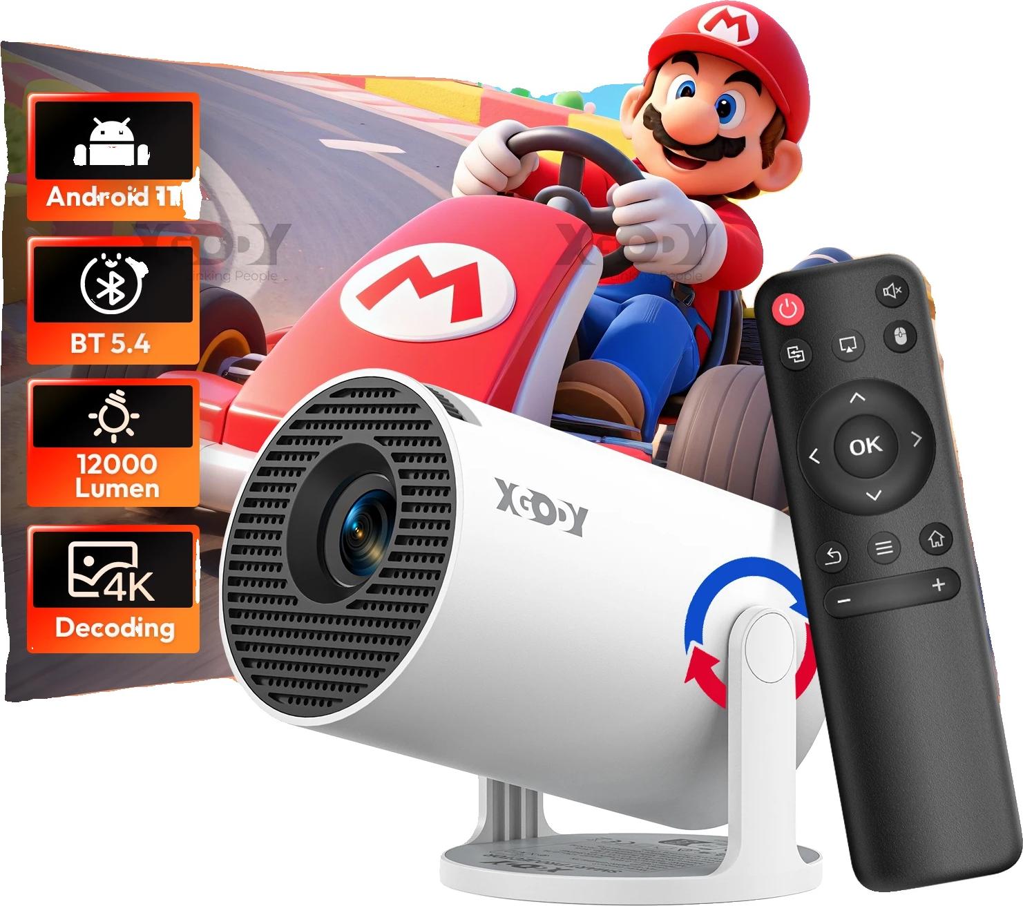 Projektor, rozlíšenie 1280 x 720, jas 10000 lúmenov, výkon 38 W, hmotnosť 0,6 kg, pripojenie HDMI a USB