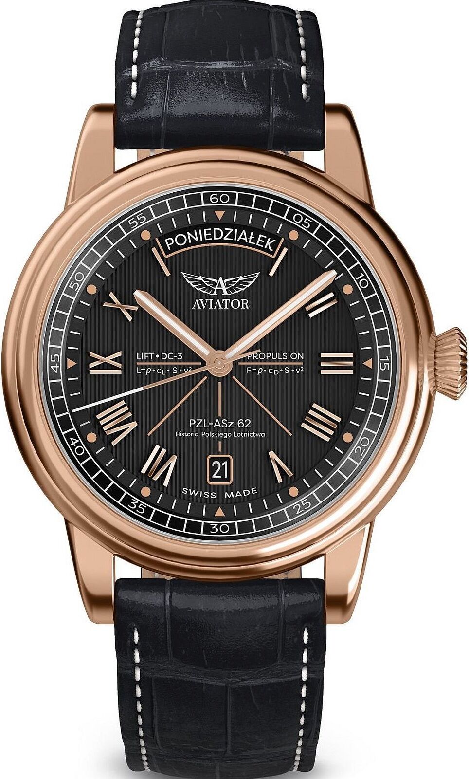 Pánske hodinky Aviator Douglas Day-Date Polish Limited Edition
