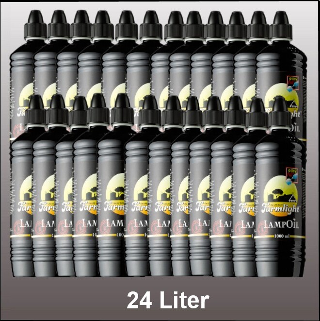 Kaminbau Mierzwa 24 Liter Lampenöl für Öllampen Gartenfackeln Bambusfackeln und Wandfackeln 10338