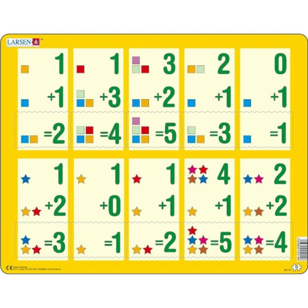 LARSEN Puzzle Addieren bis zu fünf 10 Teile H055303