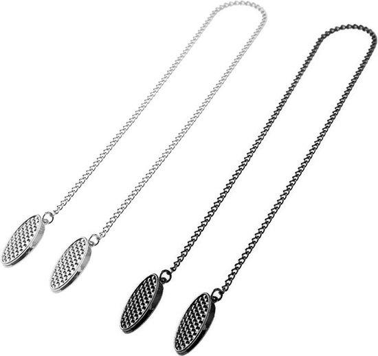 OEM 2er-Servetklemmen-Set mit Klemmen - Servetklemmen mit Kette - Servetklemmen für Erwachsene - 50cm - Metall 2026