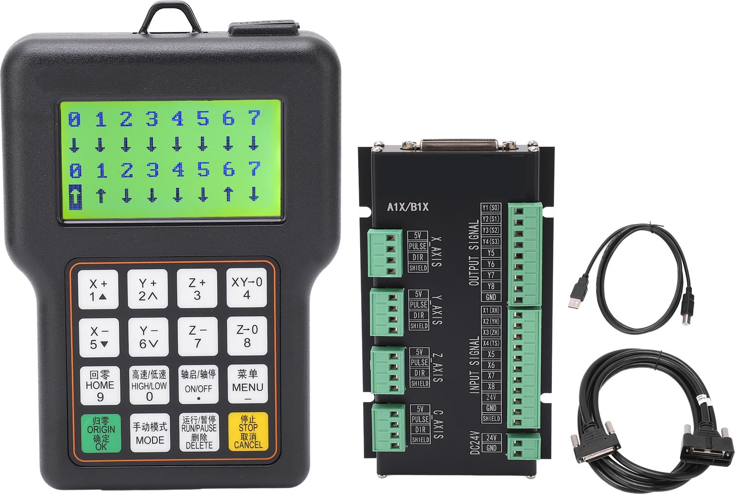 TWO TREES CNC-Steuerungssystem Offline-Achsen-Bewegungssteuerungsplatine DC 24V Set Kit für die Bearbeitung