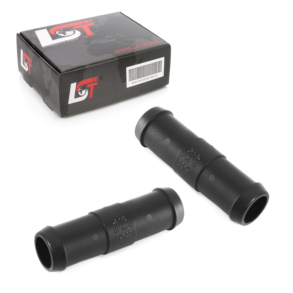 LST 2x Verbinder Verbindungsstück für Rohr und Schlauchverbindungen Ø 20 mm CL-00380 x2