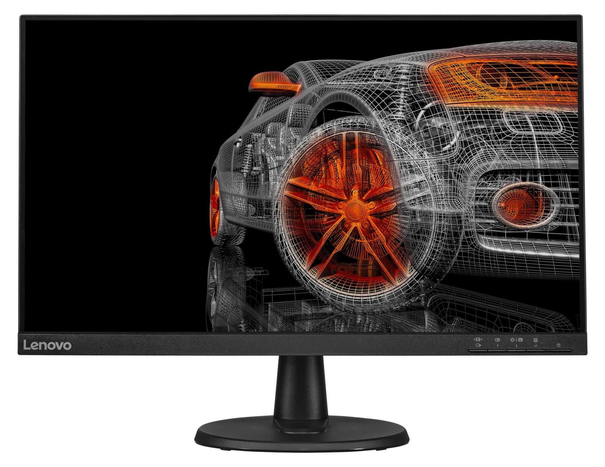 Lenovo D27-40, 68,6 cm (27"), 1920 x 1080 px, Full HD, LED, 4 ms, Čierna