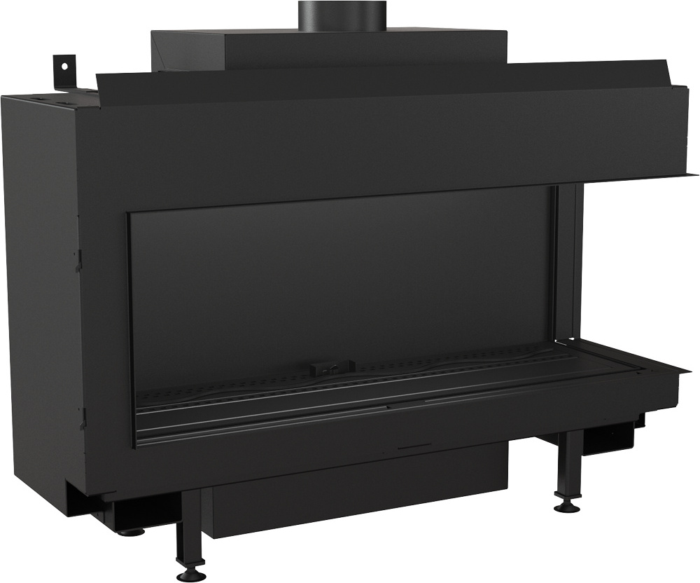 Plynový krb Leo 100 pravostranného propánu ∅ 100/150 8,2 kW