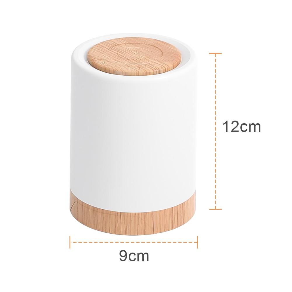 ZREE Nachttischlampe, Nachttischlampe Touch Dimmbar mit 10 Farben, LED Tischlampe HG10982