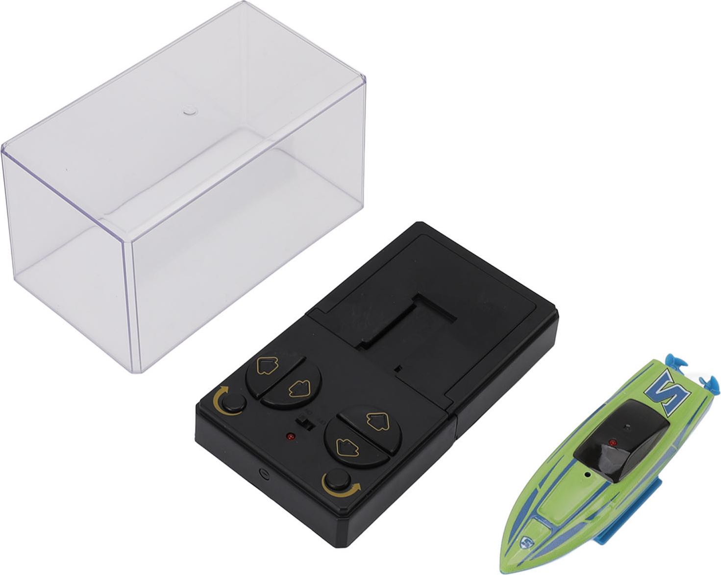 Gistuch 2,4g Miniatur Fernbedienung Speedboot Elektrisch Wasser Stunt Boot Wettbewerbswettbewerbsbekenntnis für Jungen und Mädchen grün