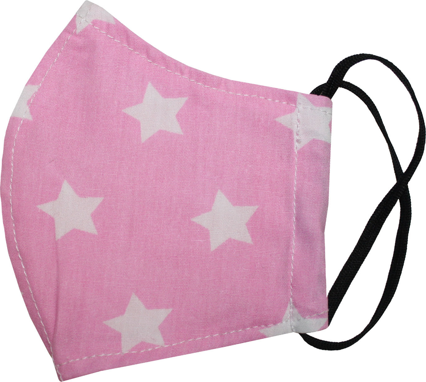 GermanWear Kinder 2-lagige Mund- und Nasenmaske Mundschutz aus Baumwolle, Farbe:Rosa ATB-17912
