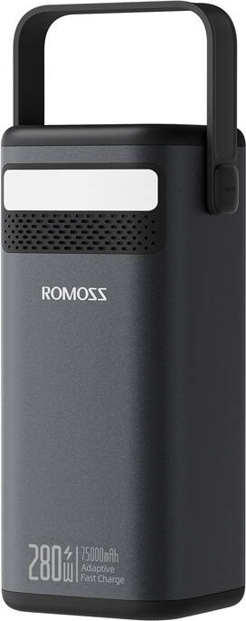 Powerbank Romoss PMT75-DC 75000 mAh 280 W, 240 Wh (schwarz) 355447