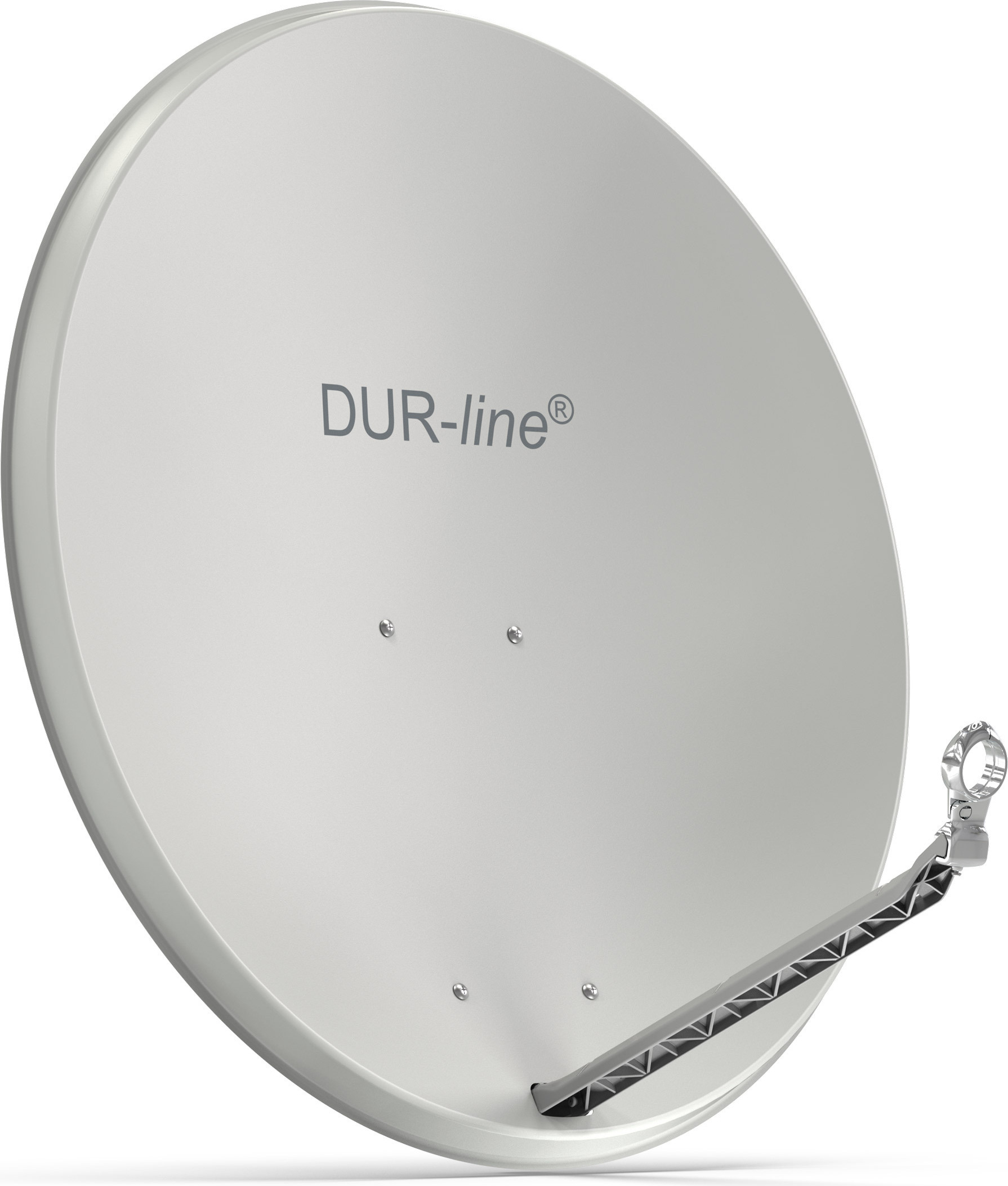 DUR-line Select 85/90cm Satellitenschüssel Alu hellgrau 12300