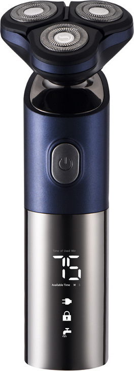 INF Elektrorasierer mit rotierender 3D-Rasierklinge Blau 292146