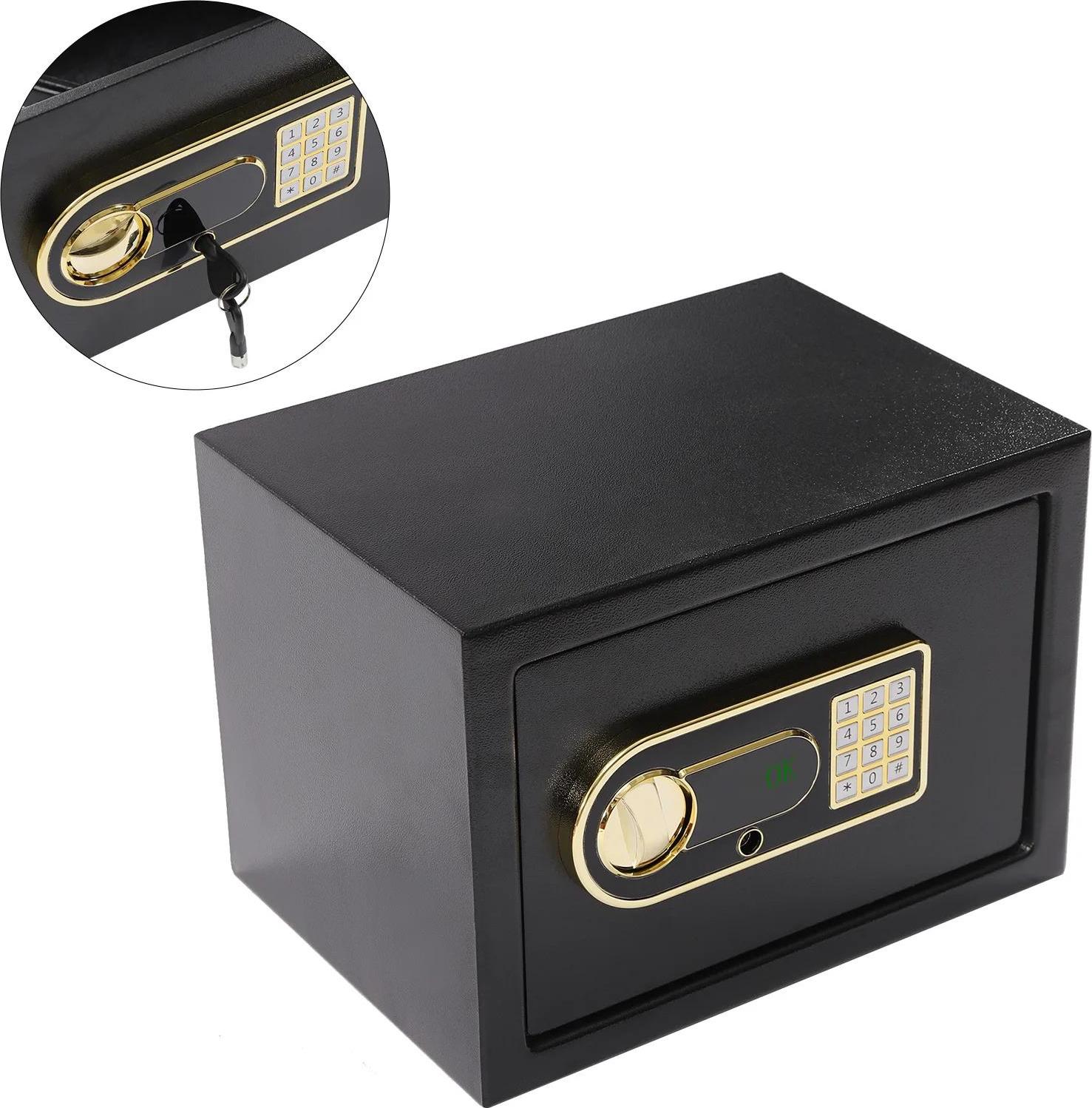 StarTech Tresor - Digitaler Möbeltresor - Feuerfest - Wasserdicht - Innenfach - Feuerfeste wasserdichte Geldtasche - Groß - Schwarz