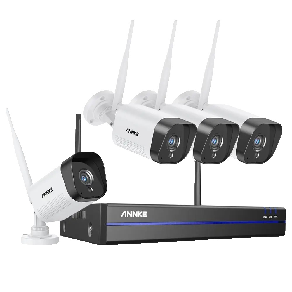 Bezdrôtový bezpečnostný kamerový systém, 3MP video, 100ft nočné videnie, 1T