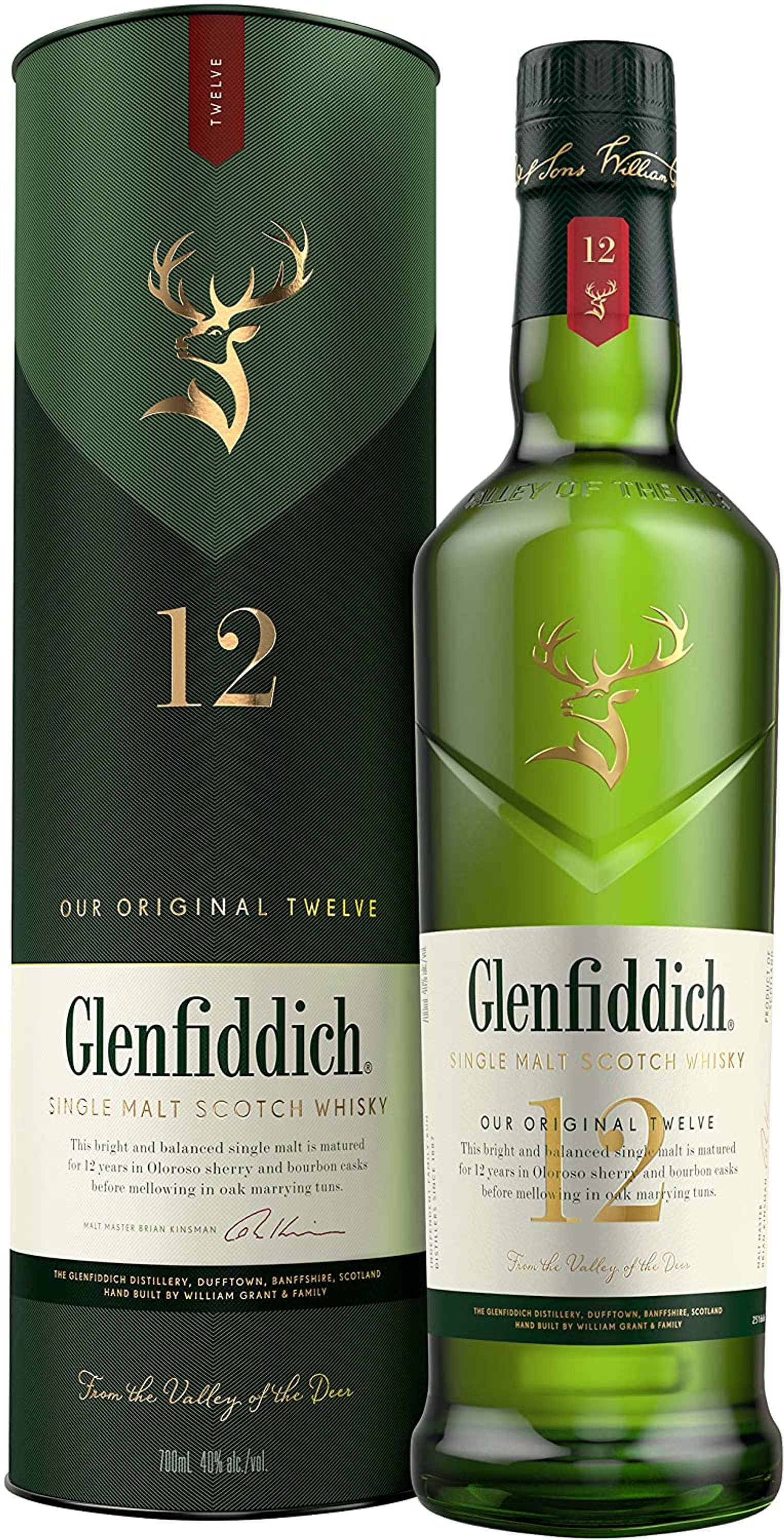 Jahre Malt Glenfiddich 12 Single Scotch