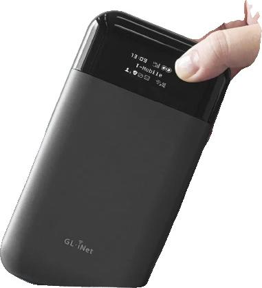 Prenosný router 4G LTE, batéria 7000 mAh, WLAN do 733 Mb/s, slot MicroSD do 1 TB, rozmery 145 x 77,5 x 23,5 mm, dvojpásmová WLAN