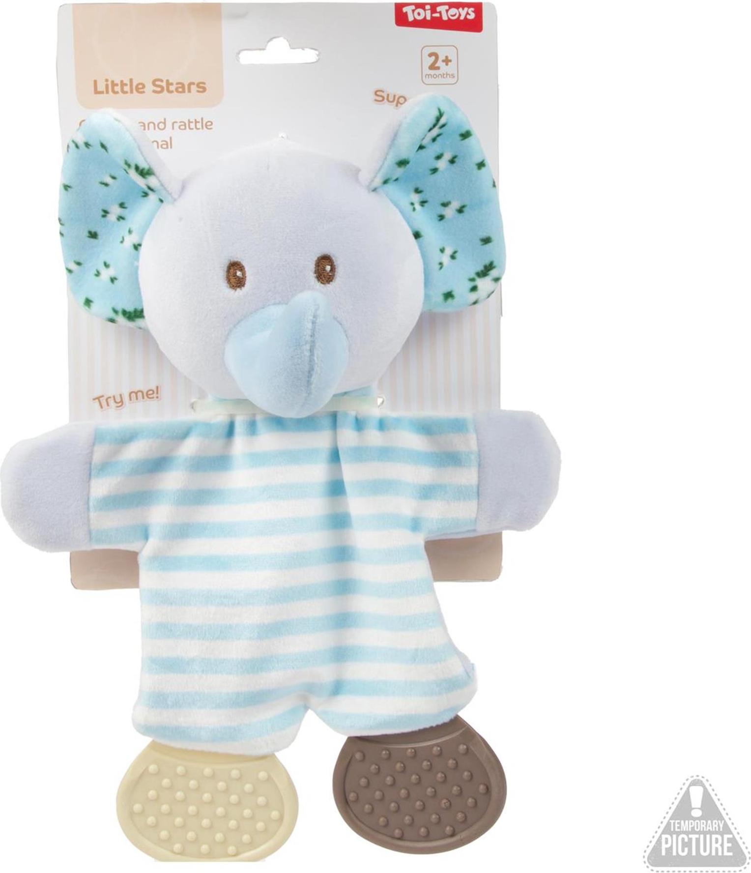 Toi-toys Little Stars Baby-Knistertuch + Beißring