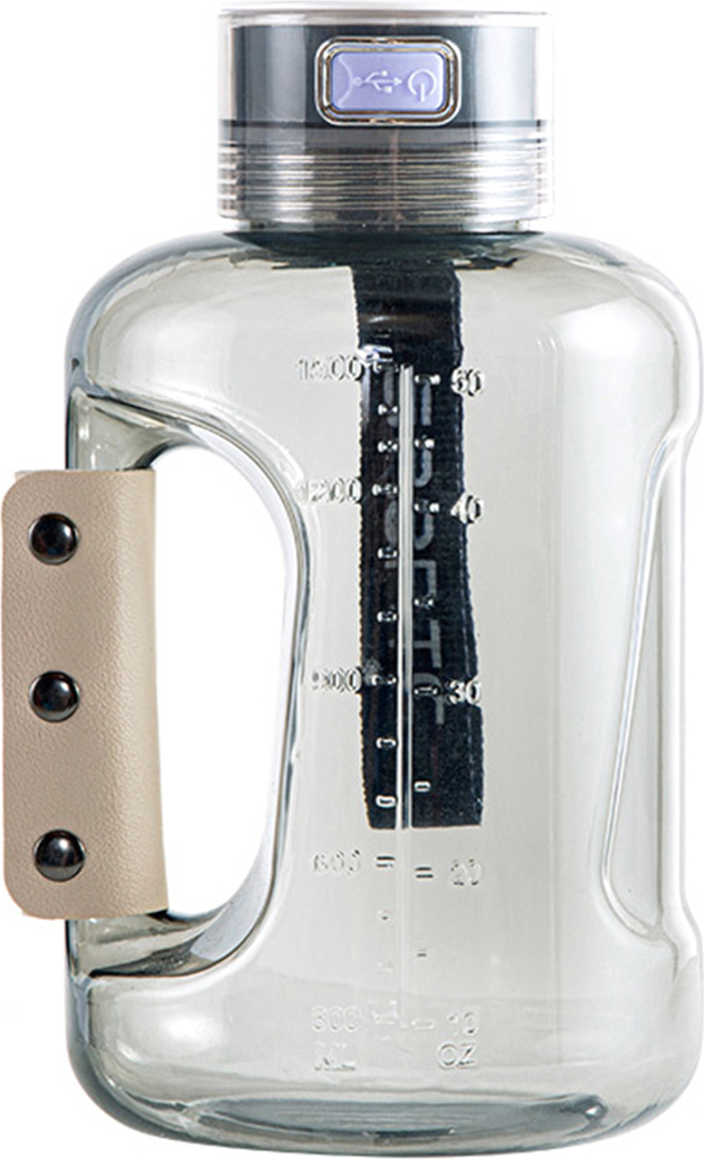 Homedvery 1 Set 1500 ml Wasserstoff-Wasserflasche Wasserstoff-Sauerstoff-Trennung Hochkonzentrierter Wasserstoff-Wassergenerator für Fitnessreisen 3987504@  Hdvery