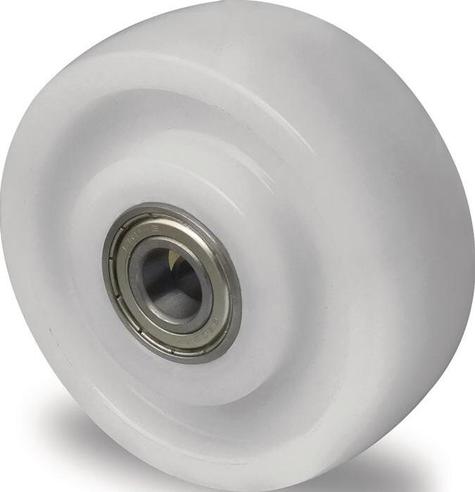 PROMAT Ersatzrad Rad- 75 mm Tragfhigkeit 300 kg Polyamid wei Achs- 10 mm Nabenlnge 35/47 mm