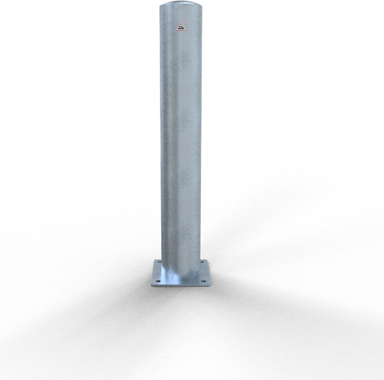 Schake Stahlrohrpoller ortsfest aus Stahlrohr verzinkt Ø273x5,0mm zum Aufdübeln 1500mm Gesamtlänge 40273
