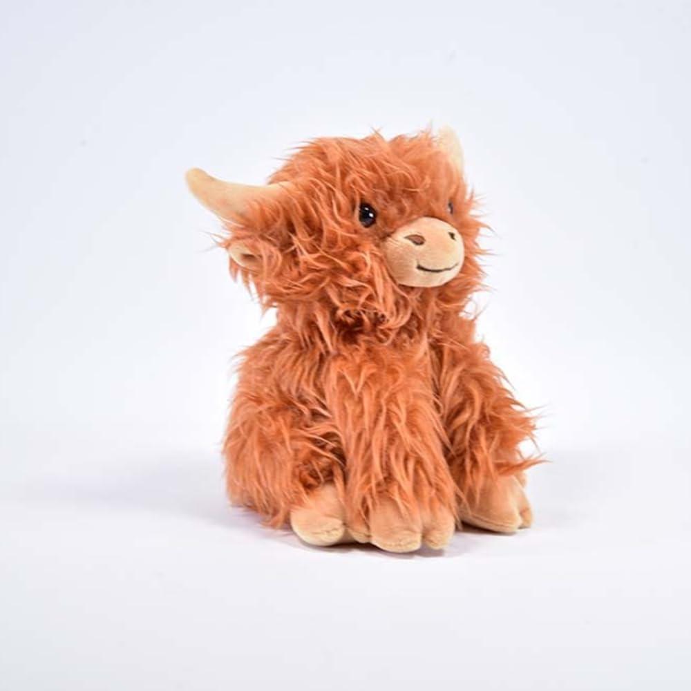 Winfried Kögler GmbH Labertier Hochlandrind Clara, ca. 19 cm groß, nachsprechende Plüschfigur mit Wiedergabefunktion