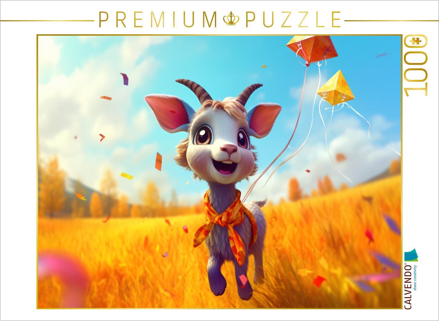 CALVENDO Puzzle Drachen steigen lassen | 1000 Teile Lege-Größe 64x48cm Foto-Puzzle für glückliche Stunden