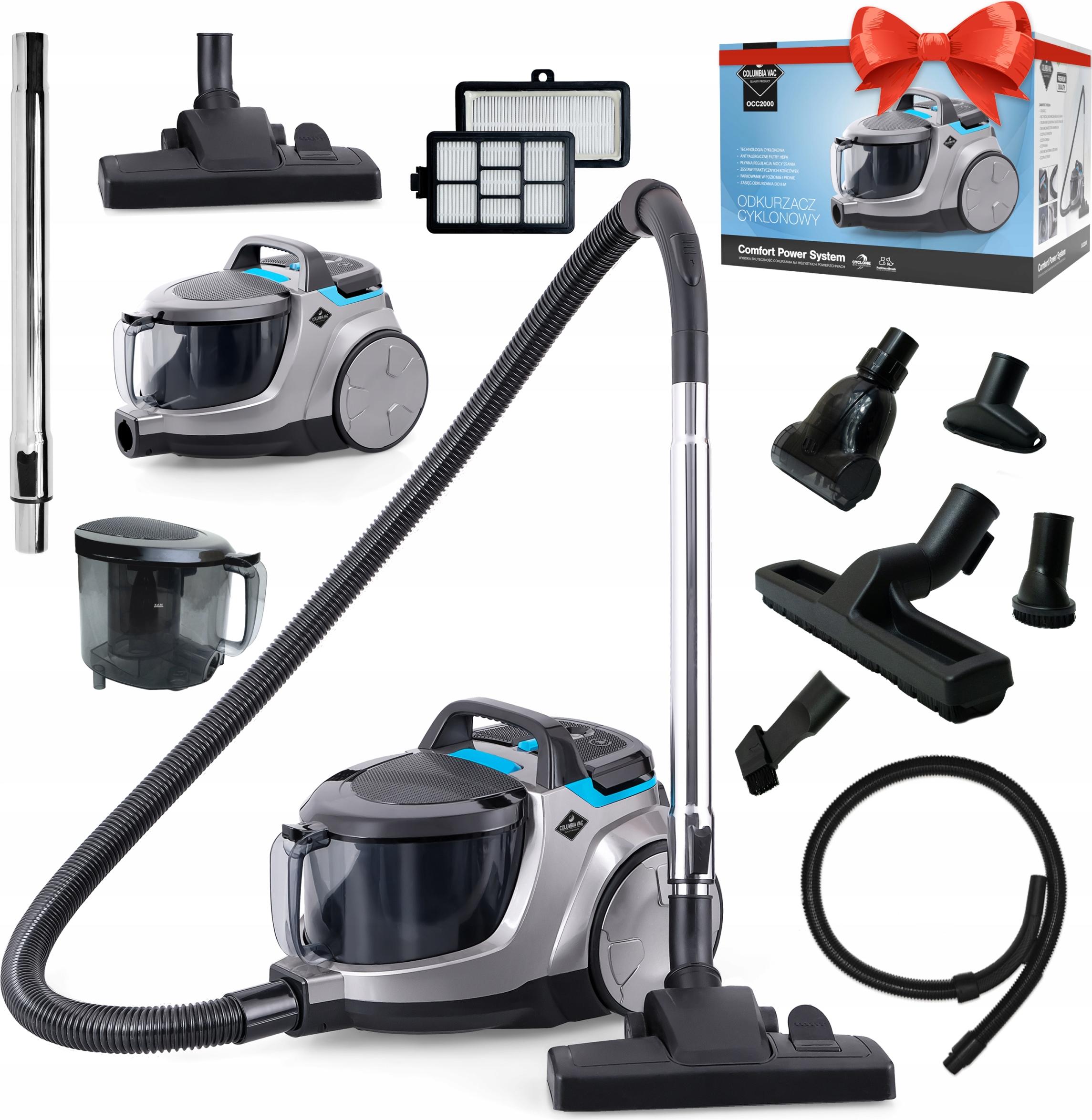 Bezvreckový Vysávač Cyclone 4000W Hepa H13 S Turbo Kefou A Dosahom 8 M