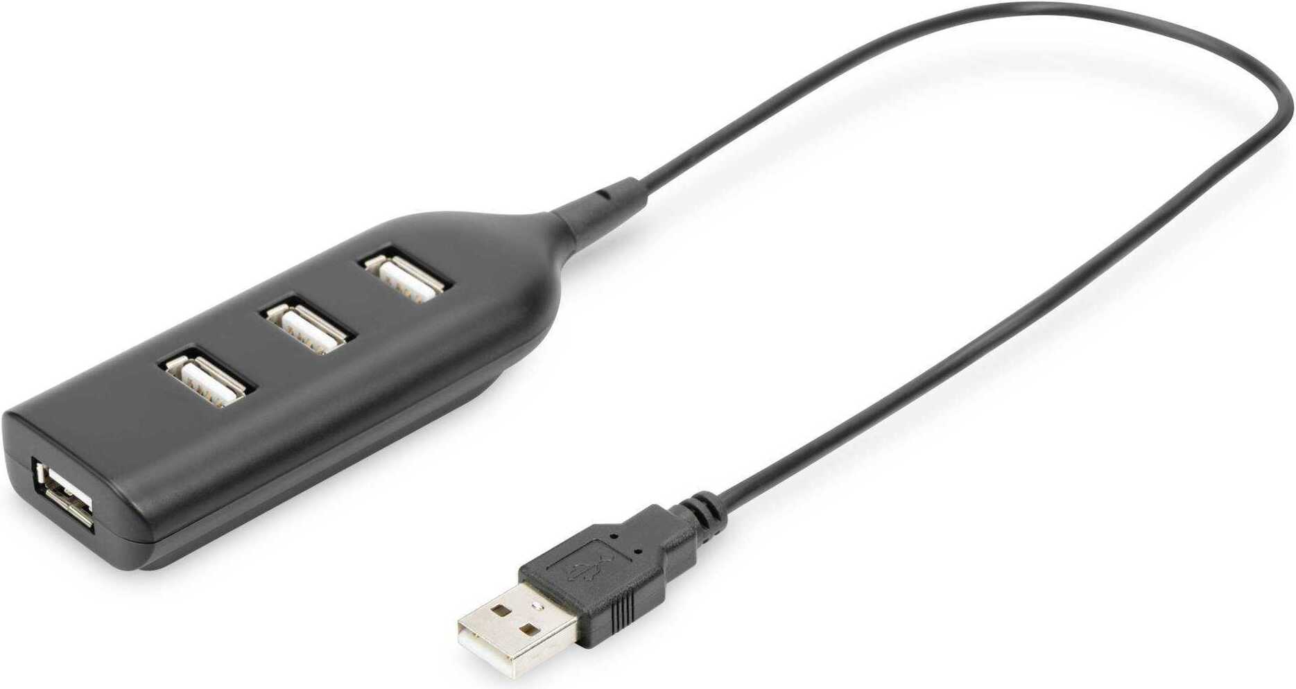DIGITUS USB 2.0 HUB, 4-portový