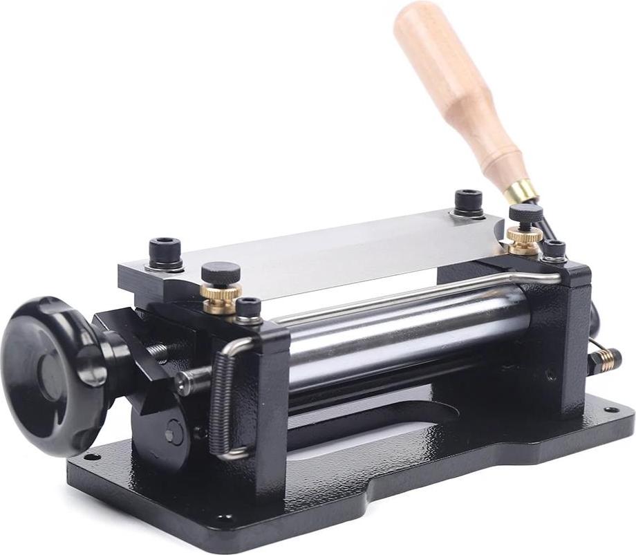 StarTech Lederspaltmaschine - Manuell - Einstellbare Dicke 2–6 mm - Max. Breite 7 cm - Klingenlänge 15 cm - Mindestdicke 1 mm - Edelstahl - Schwarz