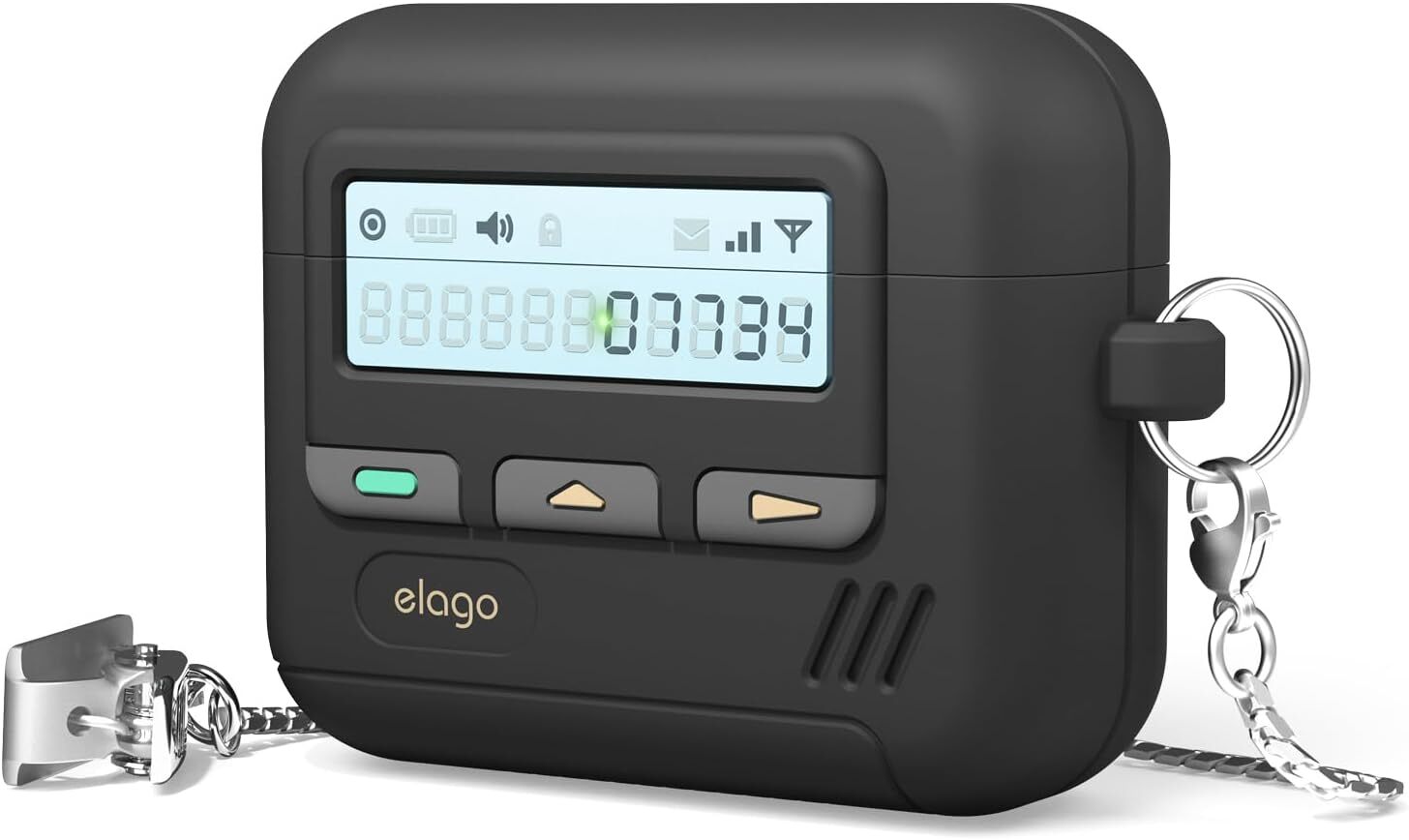 Elago Pager Hang Case für AirPods 4 EAP4PAGER-HANG-BK
