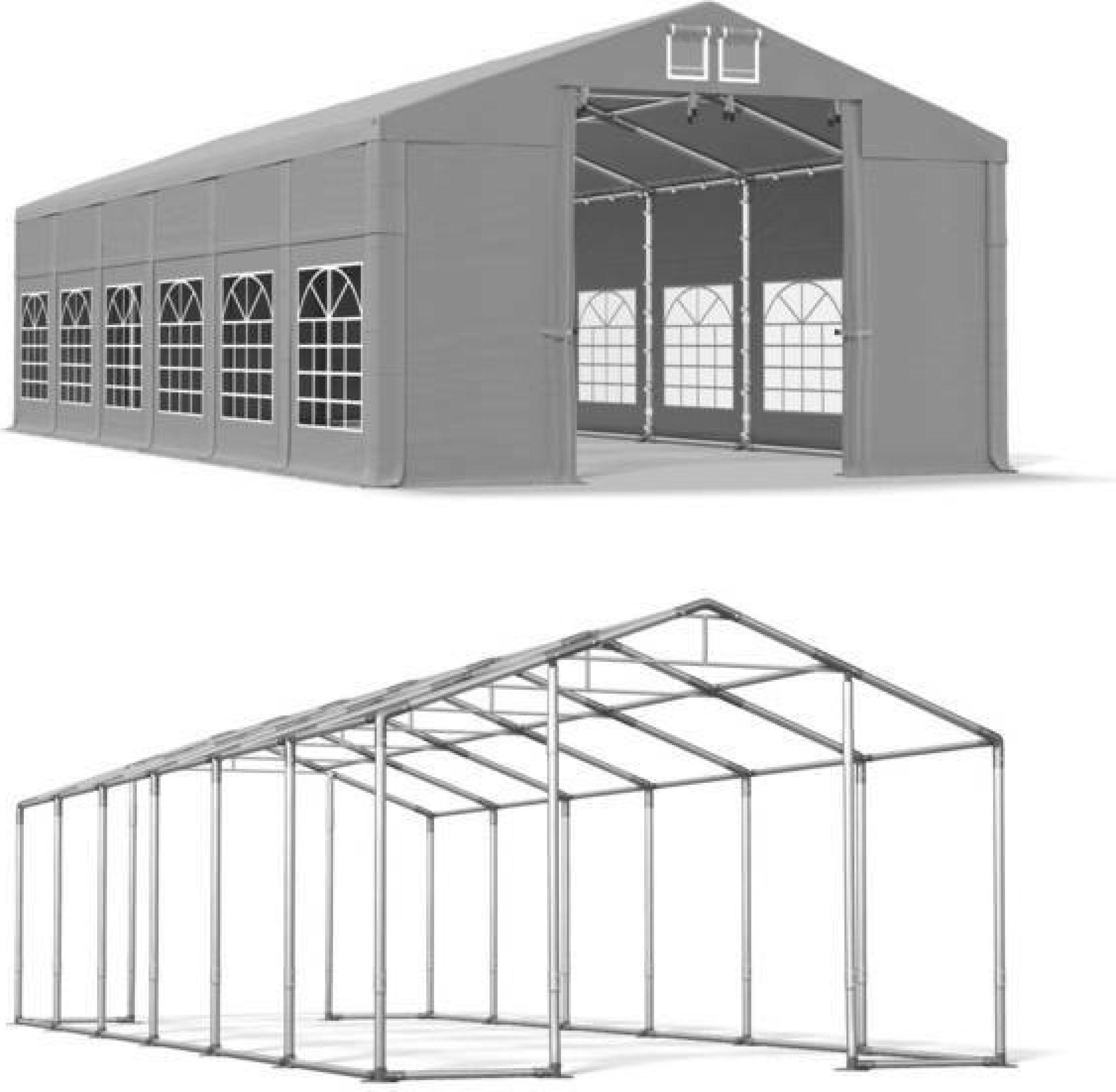 Saison Zelt 6x12 Grau WINTER ISD