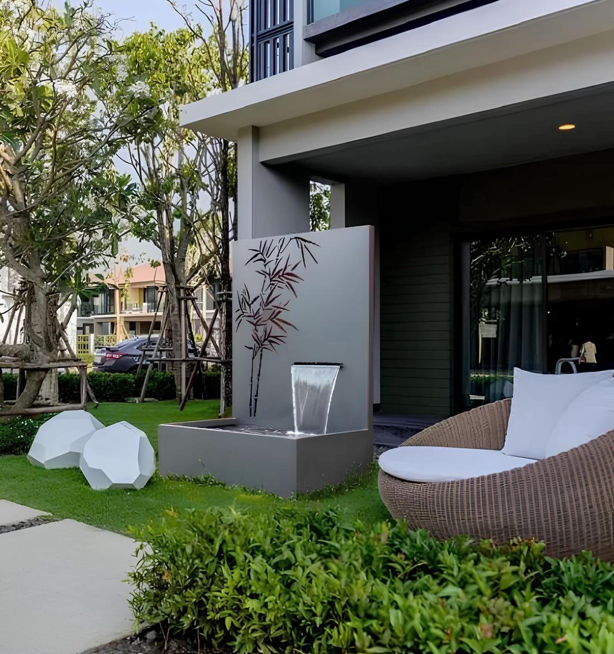 AEA Gartenwasserfall Kunstwasserfall Wasserspiel Wasserfall Außenwasserfall