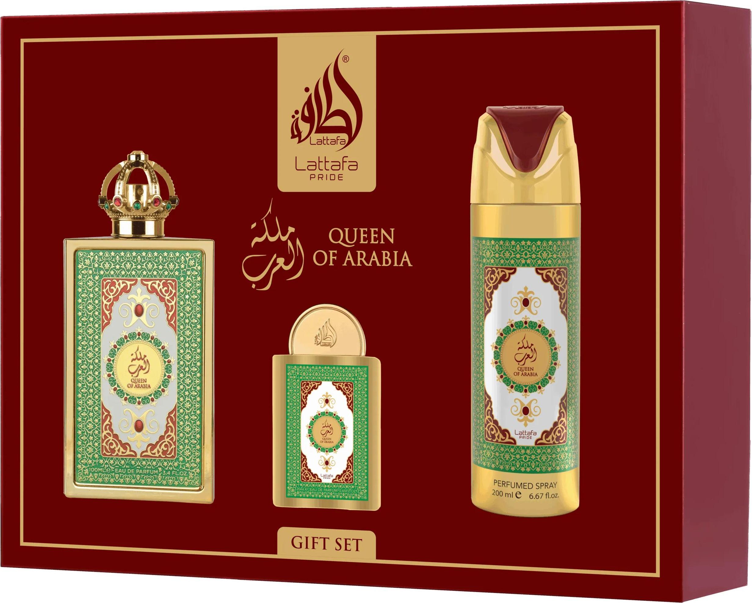 Zestaw Lattafa Queen Of Arabia Edp 100ml + Edp 20ml + Deodorant 200ml